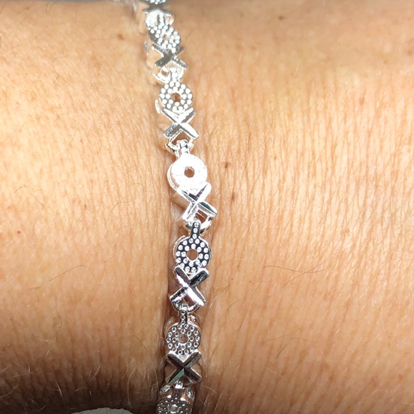 Sterling Silver XO Bracelet - Picture 8 of 8